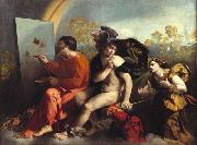 Dosso Dossi Jupiter, Mercury and Virtue oil on canvas